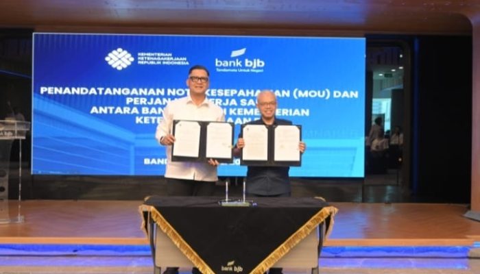 Kemnaker dan bank bjb Jalin Kerja Sama Pengembangan Kompetensi SDM dan Layanan Perbankan
